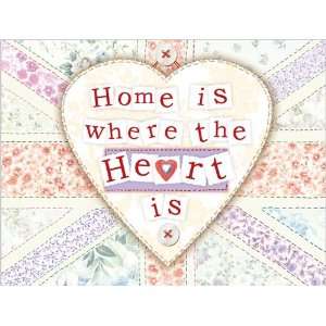   Sign Co. Home Is Where The Heart Is Metal Wall Sign