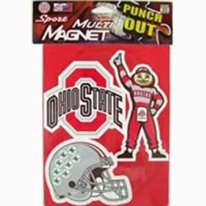  Ohio State Buckeyes NCAA Multi Magnet Sheet: Sports 