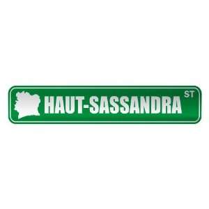   HAUT SASSANDRA ST  STREET SIGN CITY COTE DIVOIRE
