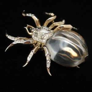 Jelly Belly Spider Pin Trifari 1943 Sterling Silver Insect Book Piece 