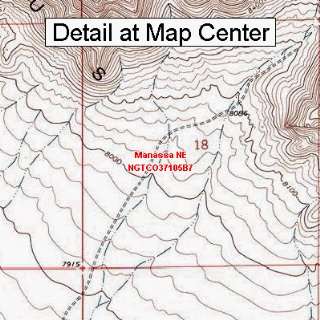  USGS Topographic Quadrangle Map   Manassa NE, Colorado 