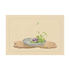 Foxtail Grass Eggplant and Cucumber 20x30 poster