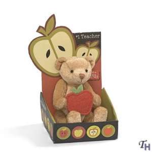   Teacher Mini Teddy Bear with Apple  Gift Card Holder Toys & Games