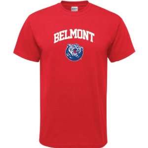  Belmont Bruins Red Arch Logo T Shirt: Sports & Outdoors