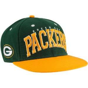   Packers Green Gold Big Text Snapback Adjustable Hat