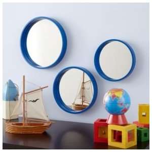  Kids Mirrors: Kids Round Blue Set of 3 Mirrors: Home 