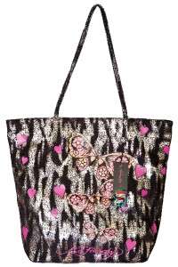 ED HARDY Bag Cathy Butteflies Tote BNWT MSRP$72.00  