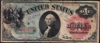 RARE 1869 $1 RAINBOW Legal Tender Note!! Handsome COLORS!! FREE 