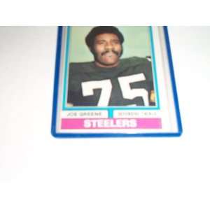 Joe Greene 1974 topps football trading card #40 Pittsburgh Steelers