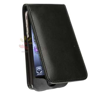 Black Leather Skin Case Cover For iPhone 4 4S 4G 4GS 4G  