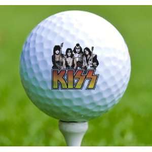  3 x Rock n Roll Golf Balls Kiss: Musical Instruments