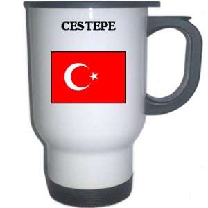  Turkey   CESTEPE White Stainless Steel Mug Everything 