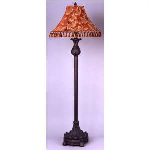  Living Well 5029 Bronze Floor Lamp with Butterfly Fabric 
