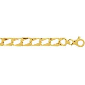  9mm Diagonal Curb Link Chain: Jewelry