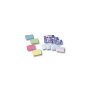  Oxford(R) Colored Recycled Index Cards, Line Ruled, 5in. x 