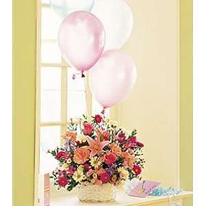  Birthday Balloon Basket   Same Day Delivery Available 