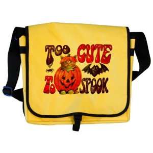  Messenger Bag Halloween Too Cute To Spook Jack o Lantern 