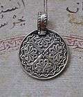 Ethnic Egyptian Bedouin style Silver Pendant Charm K