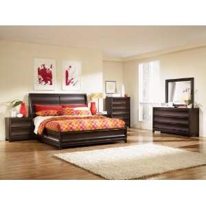  Magnussen Furniture Meridian 4 Piece Island Bedroom Set in 