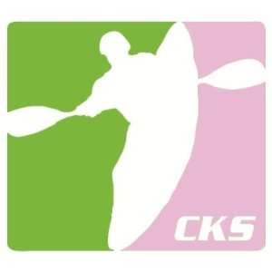  CKS Kayaker Sticker (pink / green) 