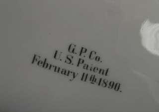 Co. Lunch Plate Patent Feb 11th 1898 mixed floral  