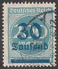 GERMANY REICH WEIMAR 1923 USED STAMP   DEFINITIVE INFLATION 30K/200M 