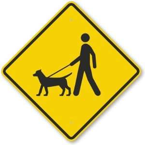  Leashed Pets Symbol Engineer Grade Sign, 12 x 12 Office 