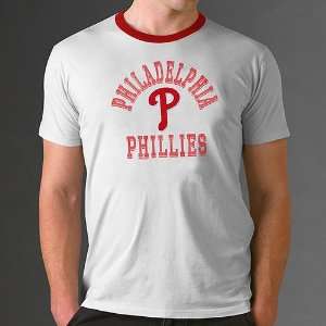  Philadelphia Phillies Leadoff Ringer T Shirt by 47 Brand 
