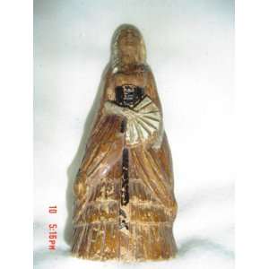  Antique Carved Wooden Lady 