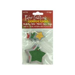  Holiday Metal Rim Tags Case Pack 100   738703 Patio, Lawn 
