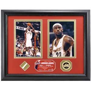   NBA All Star Photomint with Authentic Game Used Net Piece Sports