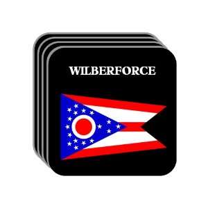 US State Flag   WILBERFORCE, Ohio (OH) Set of 4 Mini Mousepad Coasters