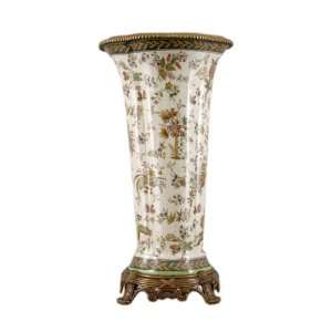  Pinnara Pattern Decorative Displaying Slim Vase, 11 X 10 X 
