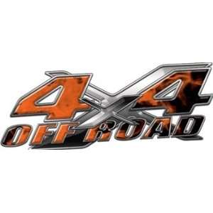 Full Color 4x4 Offroad Truck Decals in Inferno Orange 