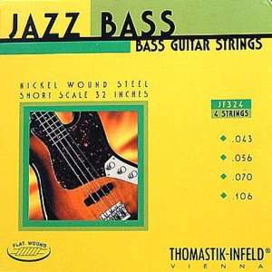   Flatwound Short Scale 4 String Jazz Bass Strings Musical Instruments