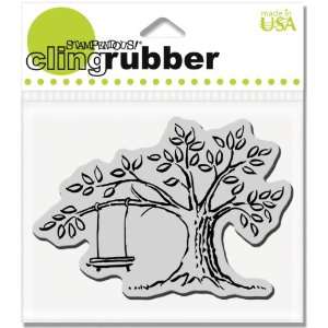   CRP121 Cling Rubber Stamp, Tree Swing (2 Pack)