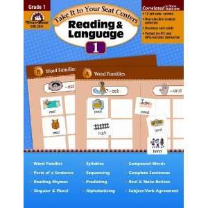 Take It to Your Seat Reading and Language Centers, Grade 1 