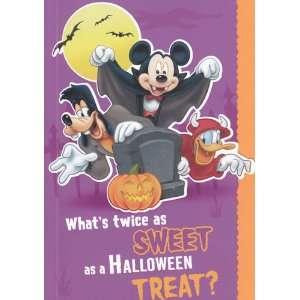Greeting Card Halloween Mickey Mouse Clubhouse Whats Twice as Sweet 