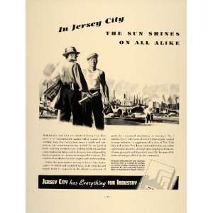   Ad Jersey City Industry Development Business Labor   Original Print Ad