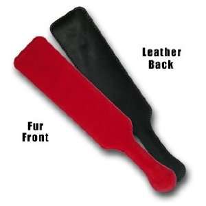  FUR LINED LEATHER PADDLE RED: Health & Personal Care