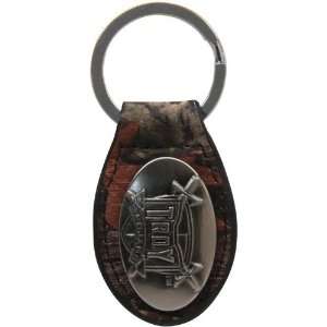  NCAA Troy University Trojans Camo Concho Leather Keychain 