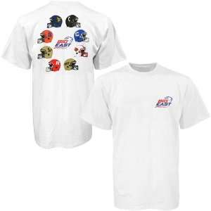  Big East Conference White Circle Logo T shirt: Sports 