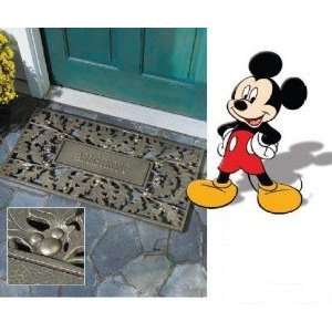  Disney Mickey Mouse Oakleaf Doormat   Pewter/Silver