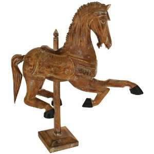  Carved Wooden Carousel Horse: Home Improvement
