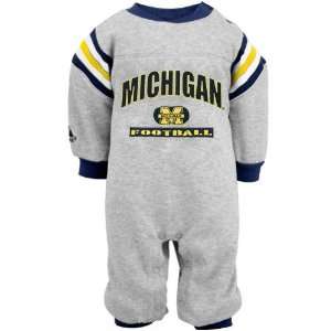   Michigan Wolverines Infant Ash Football Coveralls: Sports & Outdoors