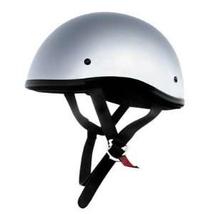  Skid Lid Original Half Face Motorcycle Helmet Small Chrome: Automotive