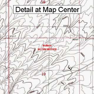 USGS Topographic Quadrangle Map   Bullion, Nevada (Folded/Waterproof)