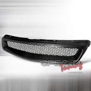    00 CIVIC FRONT HOOD GRILL   TYPE R REAL CARBON FIBER  Free Shipping