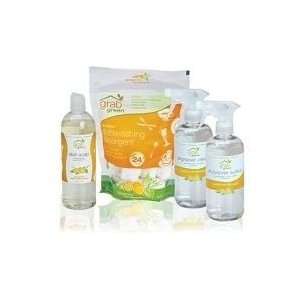 GrabGreen Cleaning Kit, Tangerine with Lemongrass  Kitchen 
