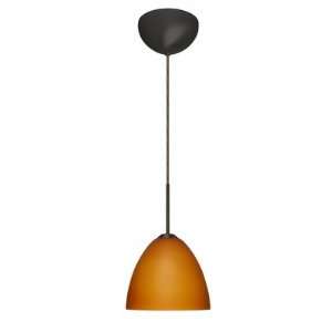   Dome Canopy Bulb Type: Halogen, Finish: Bronze, Glass Shade: Gold Foil